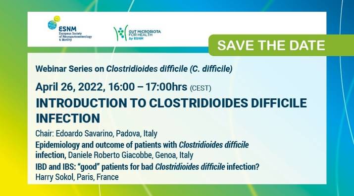 Save the date – Introduction to clostridioides difficile infection